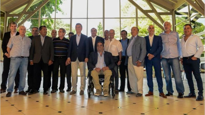 Macri recibió a la CGT en Olivos