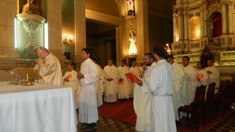 El Obispo admitió como aspirante al sacerdocio a un seminarista en Navidad