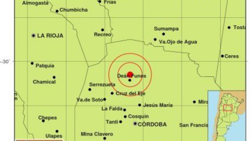 Fuerte sismo en Córdoba repercutió en Catamarca