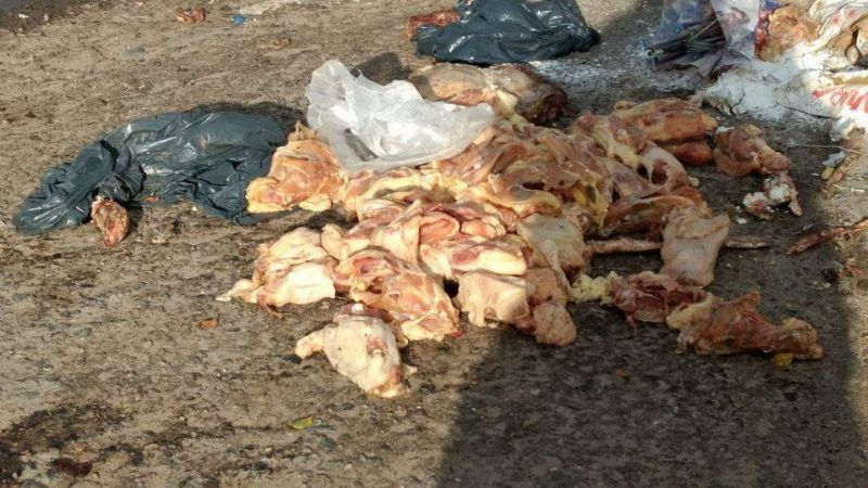 Residuos en pleno centro de Recreo