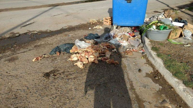 Residuos en pleno centro de Recreo