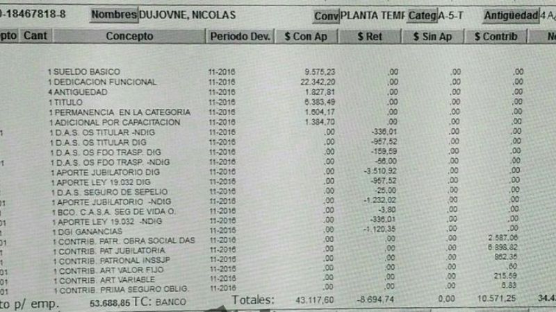 Dujovne, el ministro que cuestiona el empleo público ¿trabaja? en el Senado