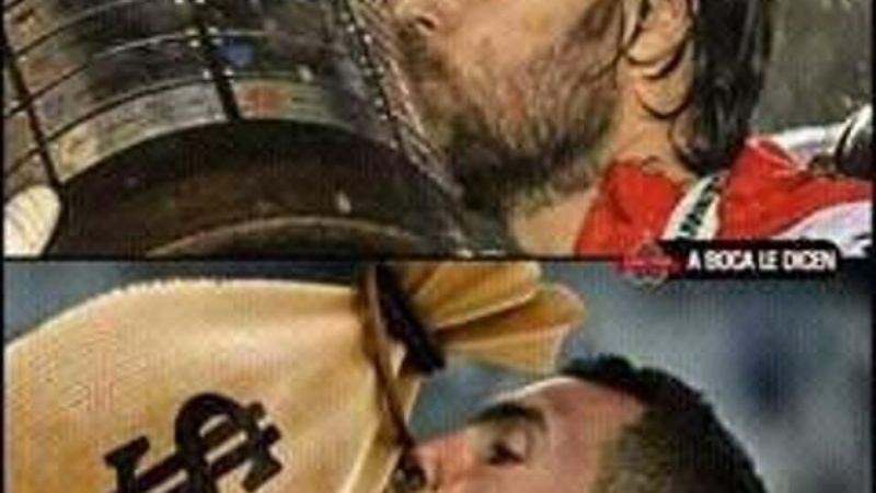 Hinchas de River cargan a los de Boca por la partida de Carlitos