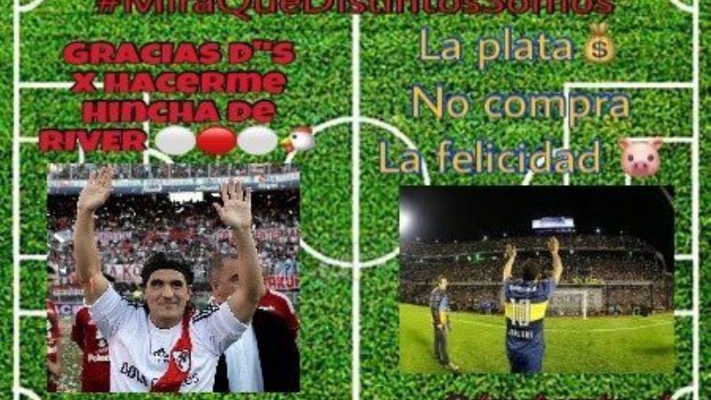 Hinchas de River cargan a los de Boca por la partida de Carlitos