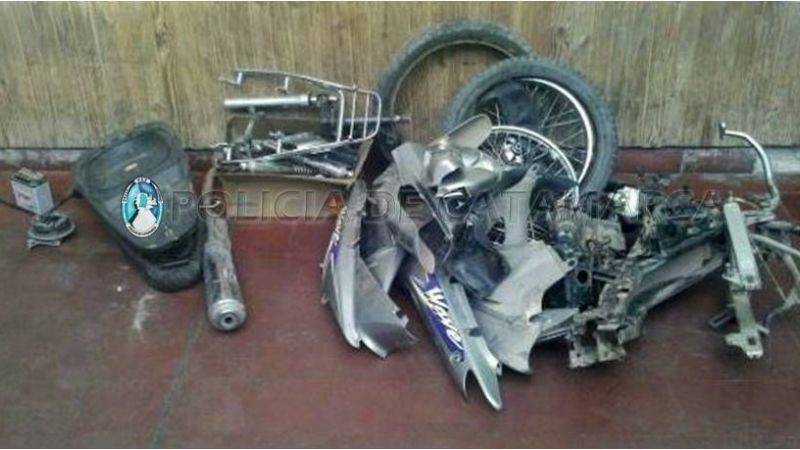 Recuperan motopartes en el Departamento Tinogasta