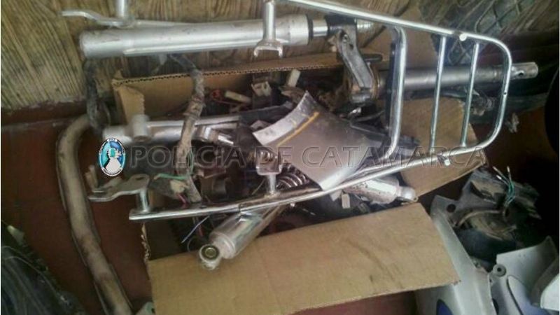 Recuperan motopartes en el Departamento Tinogasta