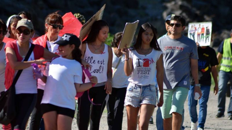 Caminata de concientización contra el VIH-SIDA en FME