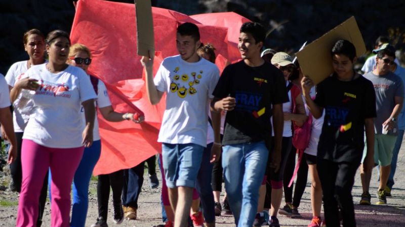 Caminata de concientización contra el VIH-SIDA en FME