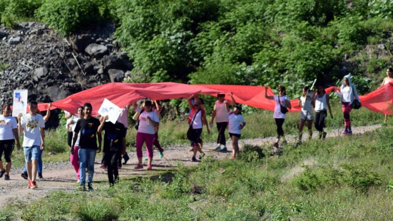 Caminata de concientización contra el VIH-SIDA en FME