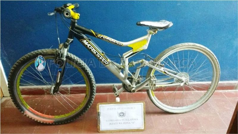 Recuperaron una bicicleta robada en Capayán