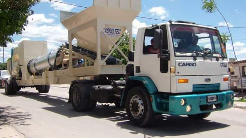 Llegó máquina para Planta Procesadora de Asfalto