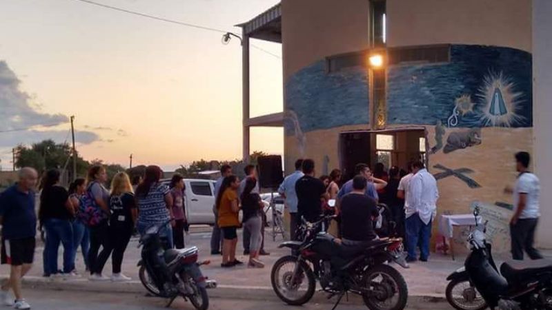 Continúa la Novena en la Capilla de barrio San Martín en Recreo