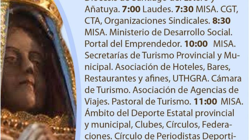 Los servidores del Santuario rindieron homenaje a la Virgen