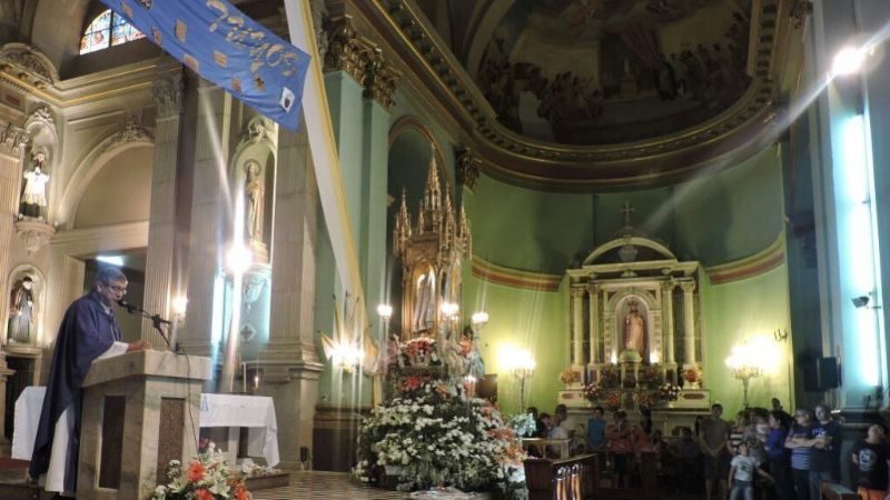 Los servidores del Santuario rindieron homenaje a la Virgen