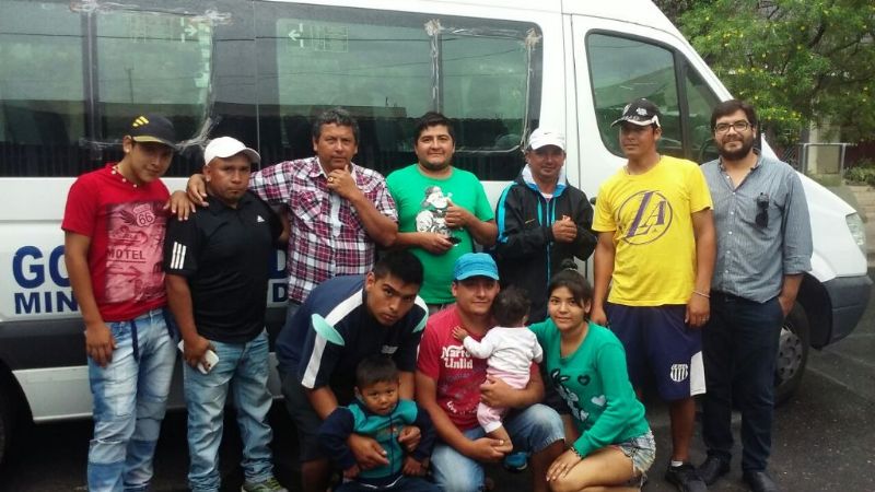 Trasladaron a los peregrinos accidentados