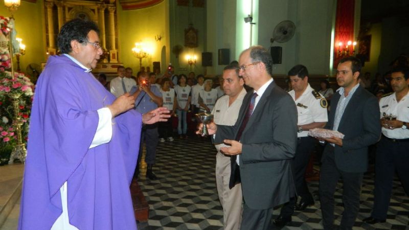 Las Fuerzas de Seguridad tributaron honores a la Virgen del Valle