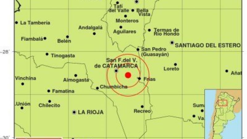 Temblor con epicentro cerca de la Capital