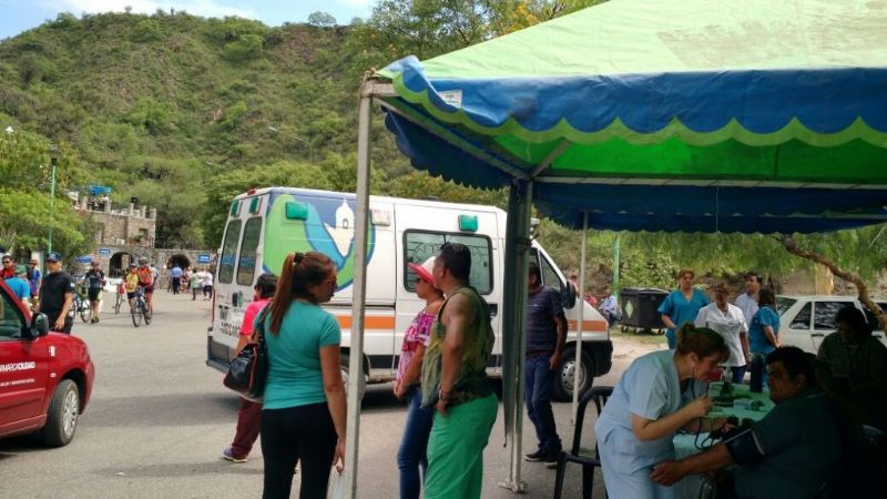 Puestos de salud para peregrinos durante las fiestas marianas