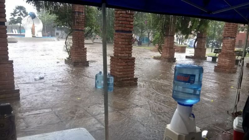 La Plaza del Maestro, pasada por agua
