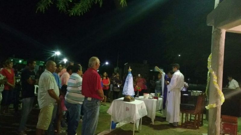 Inauguraron Gruta de la Virgen del Valle en el barrio Pedro Cano