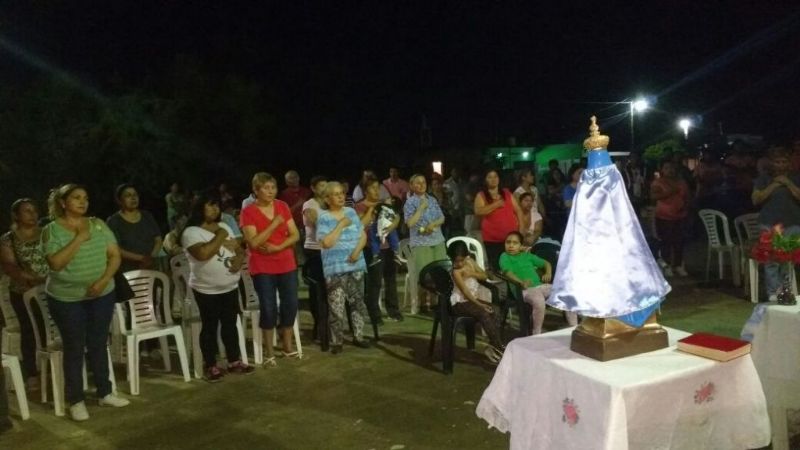 Inauguraron Gruta de la Virgen del Valle en el barrio Pedro Cano