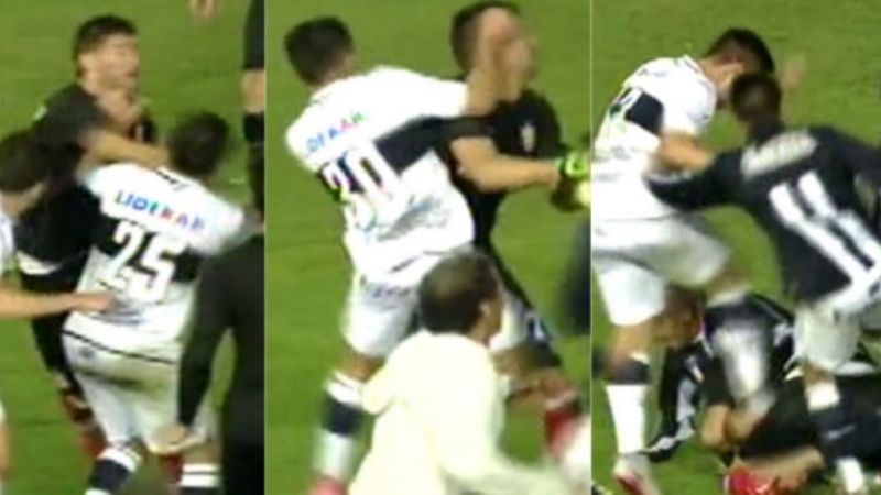 Escandaloso final con incidentes entre Estudiantes y  Gimnasia