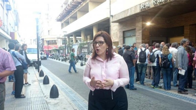 Periodistas cesanteados protestaron por sus despidos en Radio Nacional