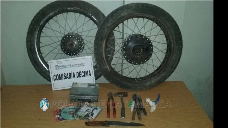 Recuperan elementos robados