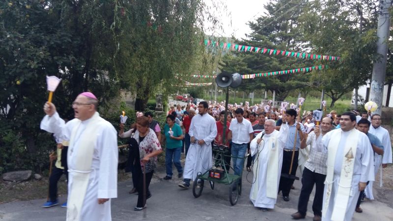 Celebraron a la Virgen de Lourdes en El Rodeo