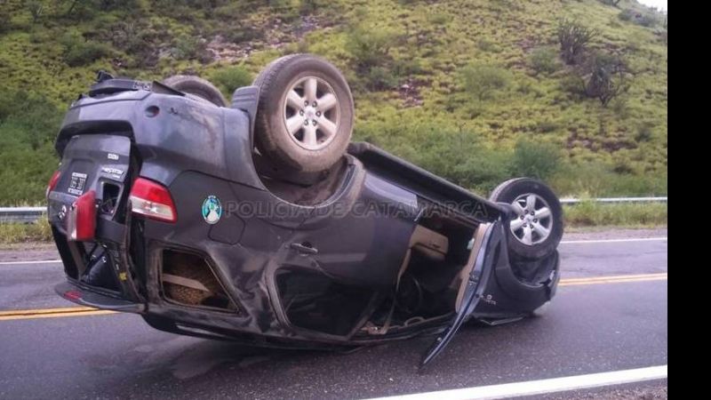 Vuelco en Valle Viejo