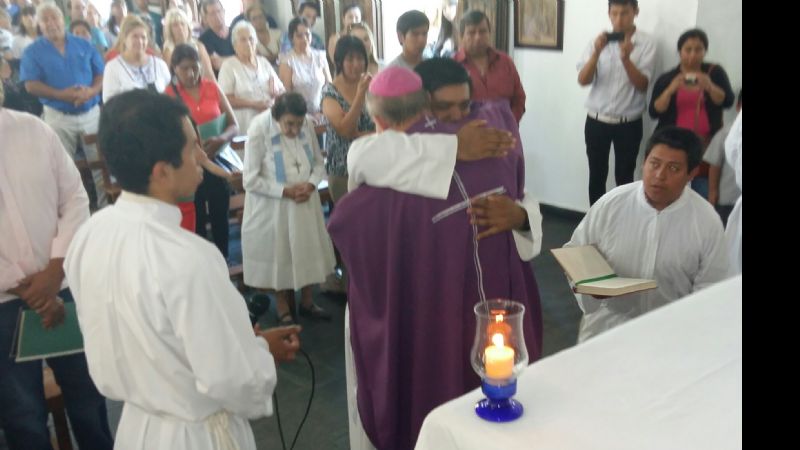 En El Rodeo, el Obispo instituyó Acólito a joven seminarista