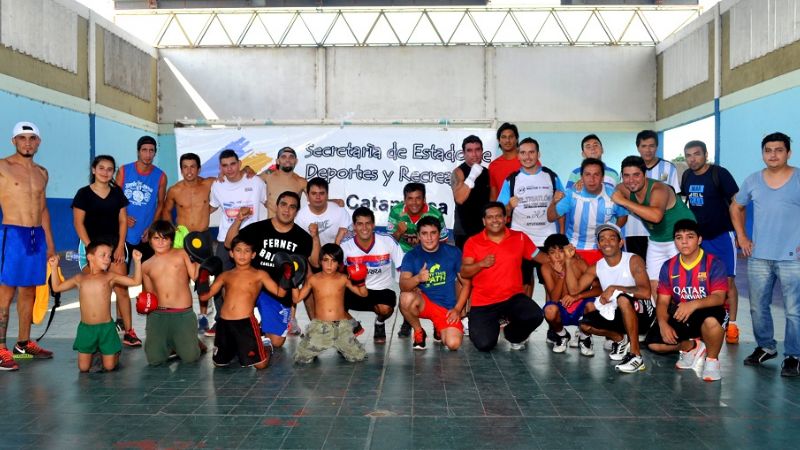 Actividades en el gimnasio de “Buyú” Oliva