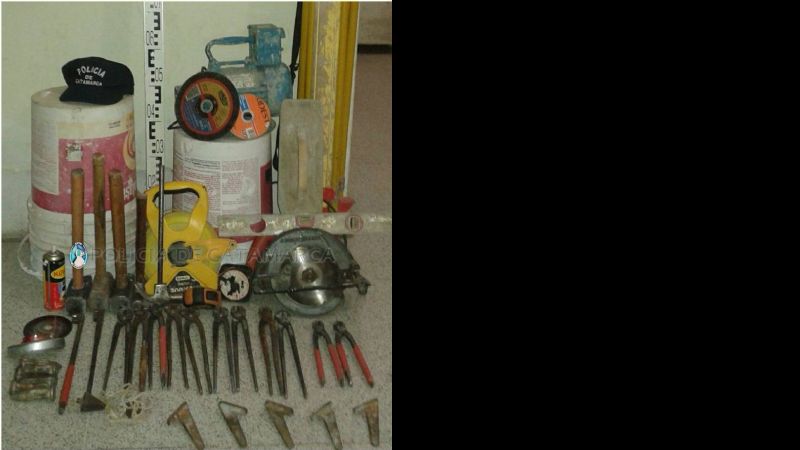 Robó varias herramientas y lo atraparon