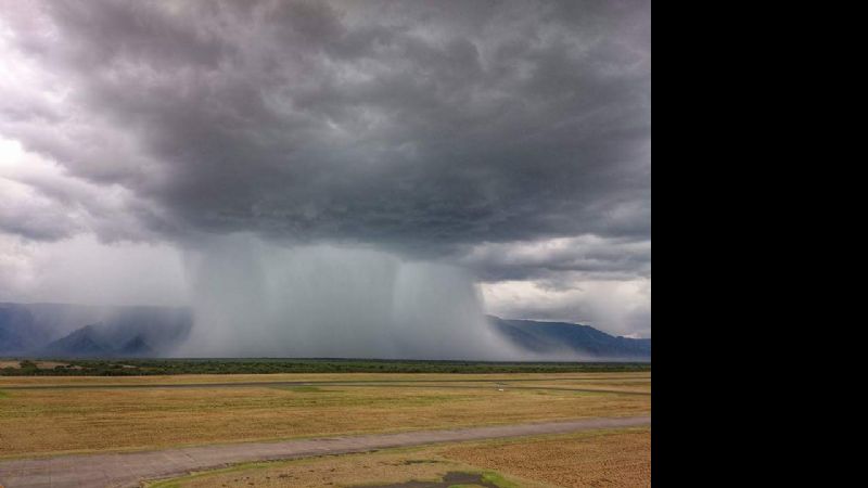 Tremendas fotos de la tormenta, tomadas en el Aeropuerto