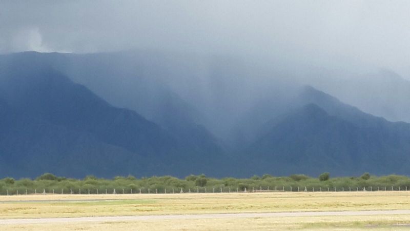Tremendas fotos de la tormenta, tomadas en el Aeropuerto