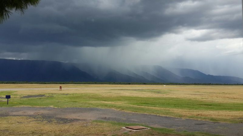 Tremendas fotos de la tormenta, tomadas en el Aeropuerto