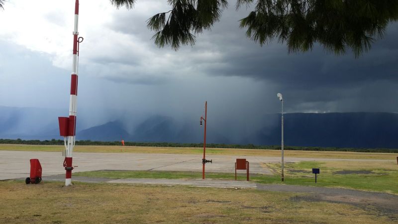 Tremendas fotos de la tormenta, tomadas en el Aeropuerto