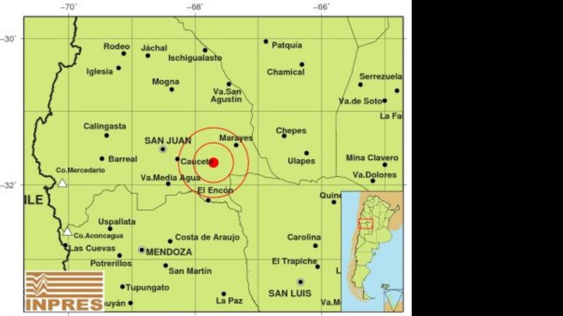 Fuerte sismo en San Juan y movimiento en Catamarca