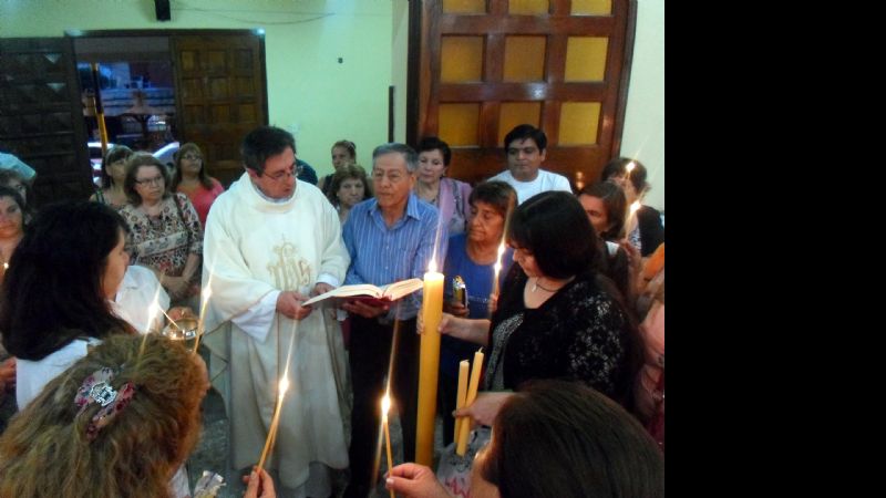 Comenzó el triduo eucarístico en la parroquia de Santa Rosa de Lima