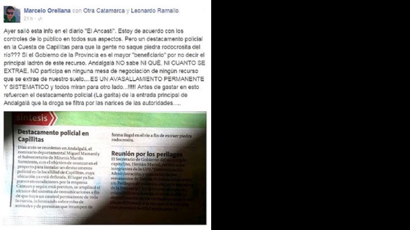 “La droga se filtra por las narices…”