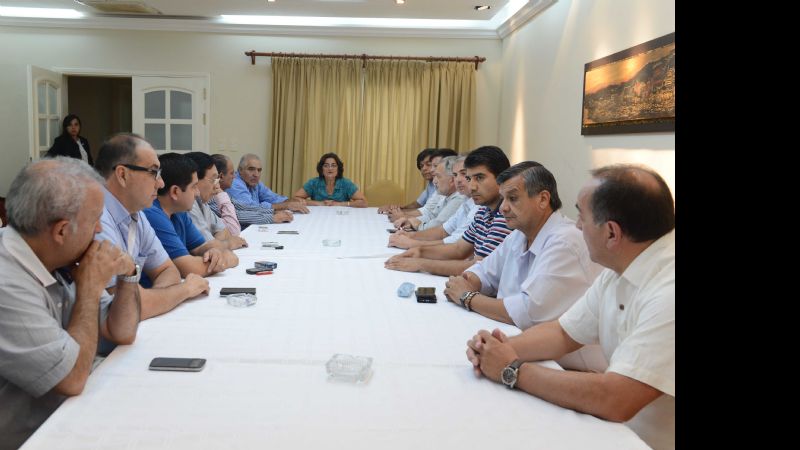 La gobernadora se reunió con senadores