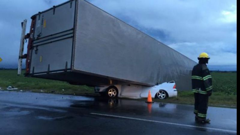 Espectacular accidente cerca de Córdoba