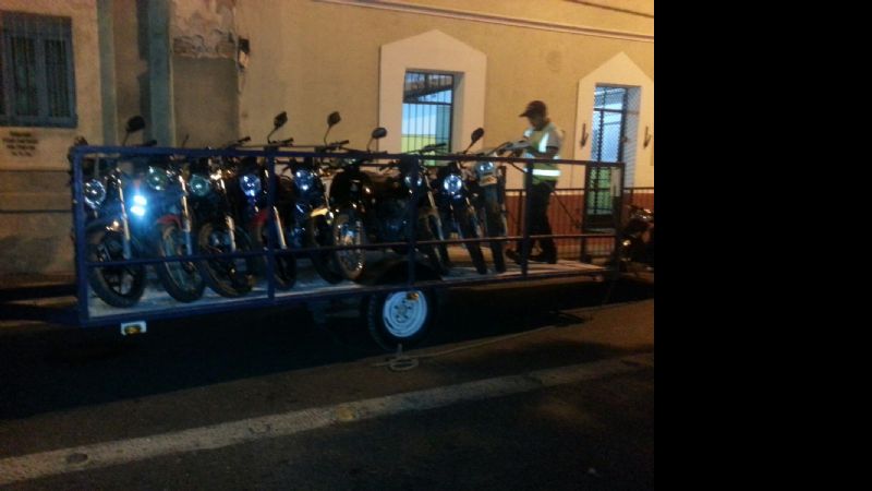 60 vehículos secuestrados en controles de tránsito