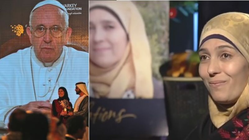 Una ex refugiada palestina es la "mejor profesora del mundo"