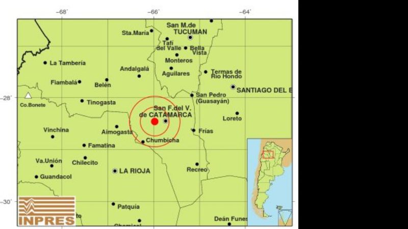Sismo en Catamarca