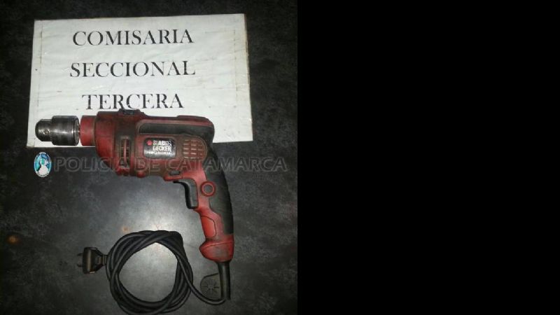 Tenía un taladro de dudosa procedencia