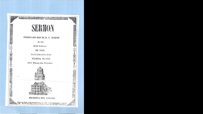 Recuerdo y exaltación del paso del padre Esquiú por Tucumán