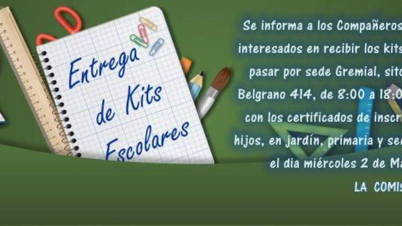 Último día de entrega de kits escolares en APUNCa