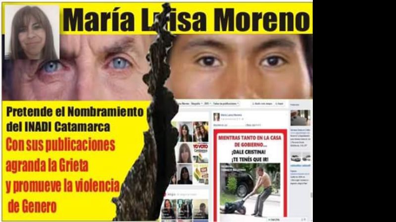 Repudian designación de Moreno en el INADI