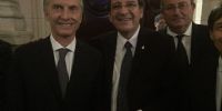 Oscar Castillo aprovechó de sacarse una foto con Macri.